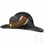 Bicorne for officers of the Imperial NavySchwarzer Nadelfilz, eingefasst mit schwarzer,