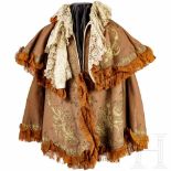 Archduchess Elisabeth Franziska of Austria (1892 - 1930) – a brown wool cape with gold embroidery,