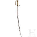 A sabre for officers of mounted troops, ca. 1830Kräftige, leicht gekrümmte Klinge à la