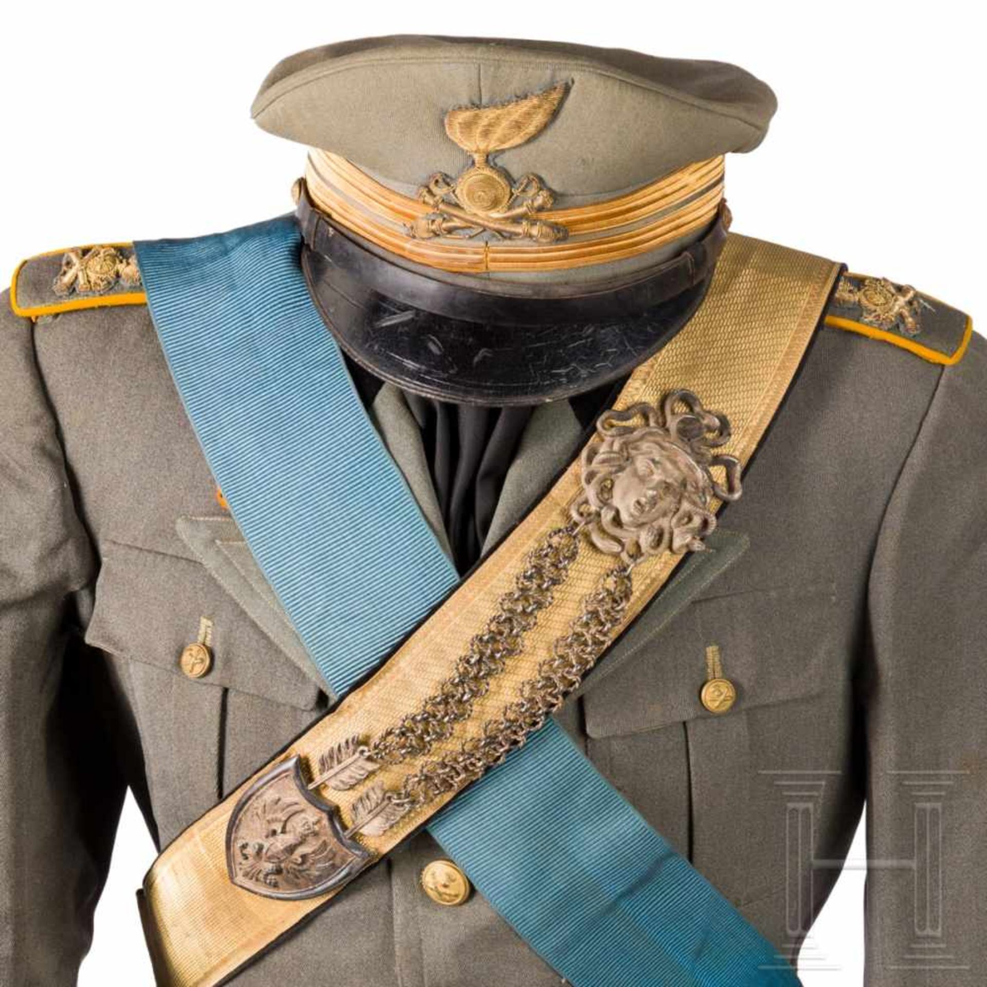 A uniform M 1934 for officers of the field artillerySchirmmütze für Offiziere aus feldgrauem Tuch - Bild 7 aus 14