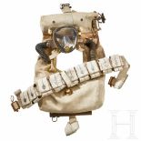 An OSS Rebreather SetB-Lung unit made by DESCO of Milwaukee, Jack Browne mask and dual breather