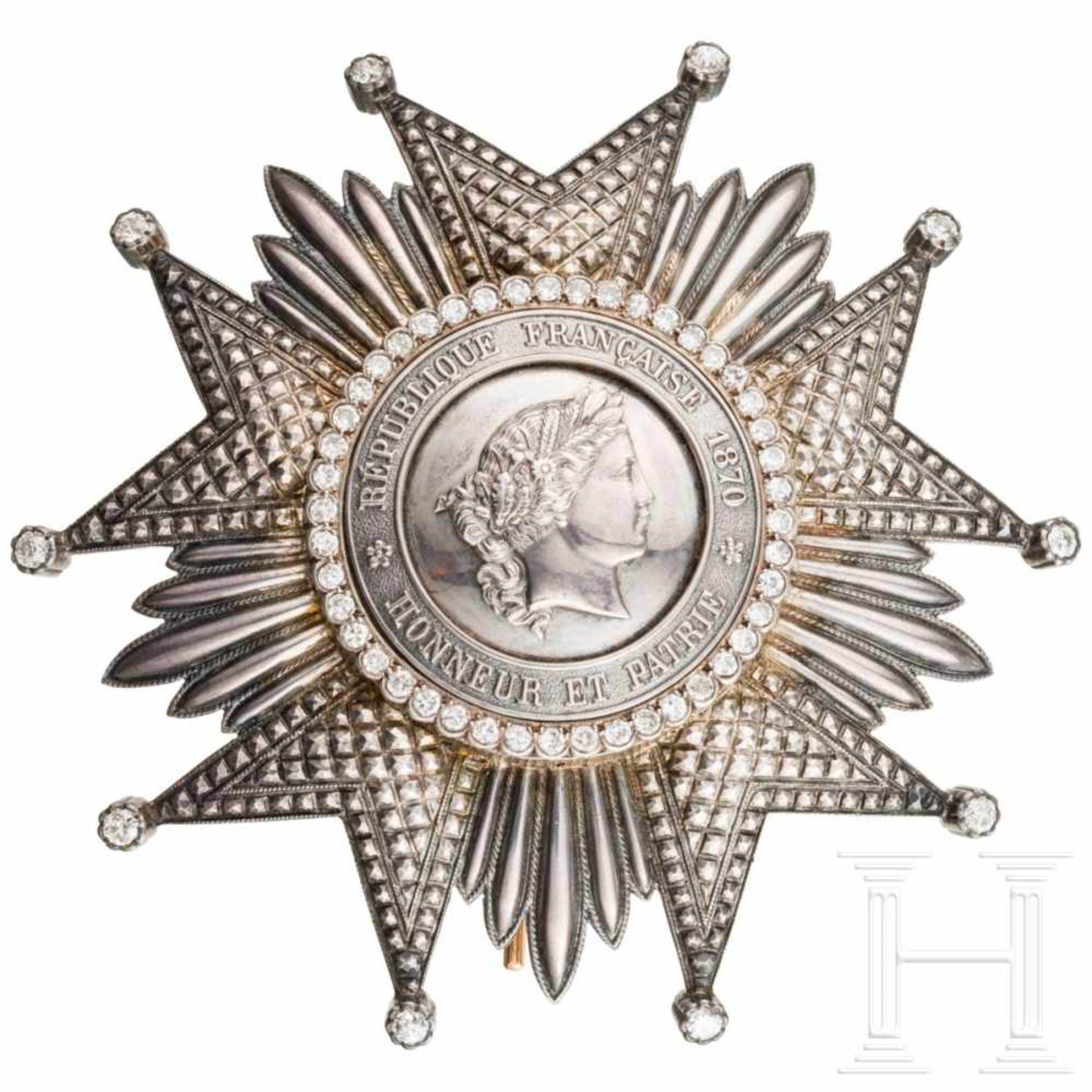Ordre national de la Légion d' honneur - a breast star of the Grand Cross and Grand Officers with - Bild 3 aus 5