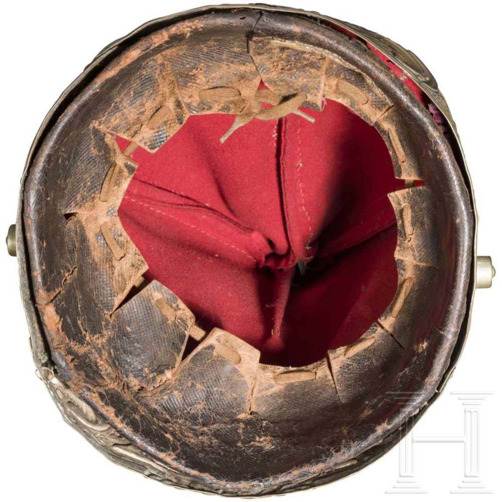 A grenadier cap M 1894 for enlisted men of the 1st Guard Regiment on footReich reliefiertes - Bild 4 aus 4