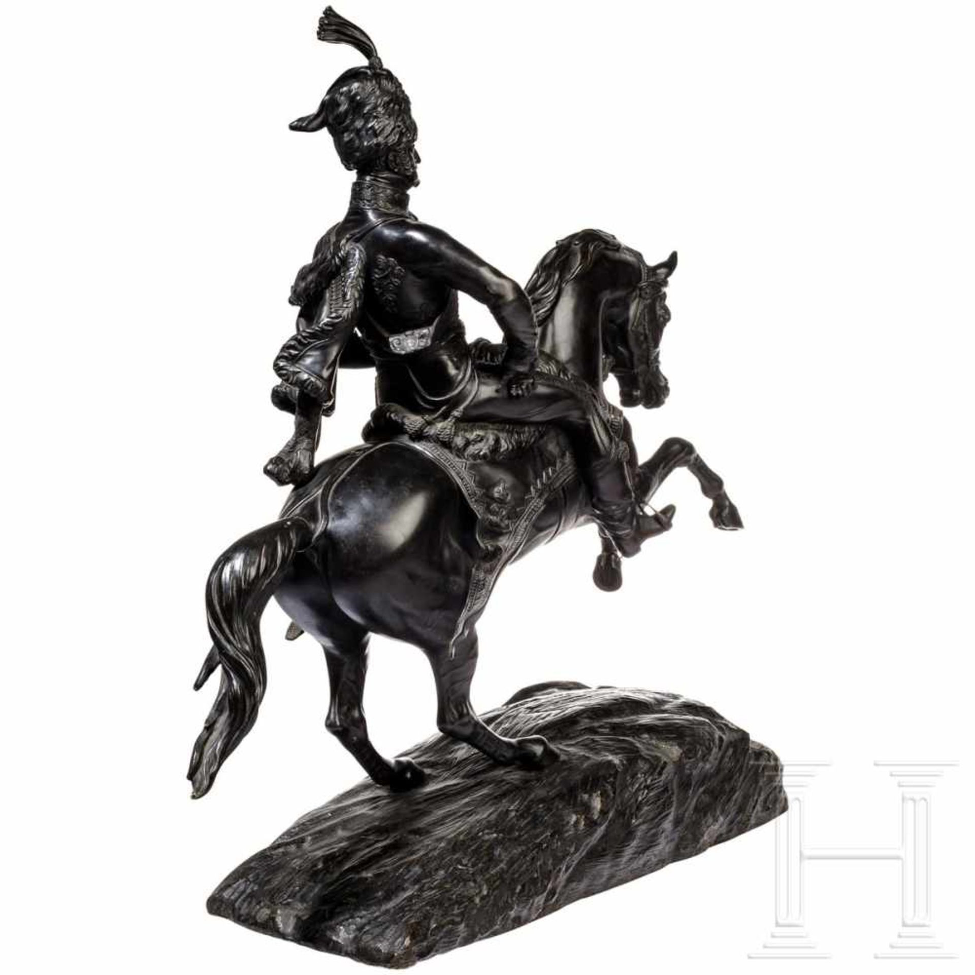 General Charles Vane Stewart, 3rd Marquis of Londonderry – a French equestrian bronze statue, 19th - Bild 3 aus 4
