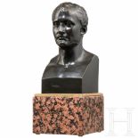 A Canova bust of Napoleon Bonaparte, 19th centuryBronze, Hohlguss, dunkelbraun patiniert, seitlich