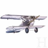 A detailed model of a Dornier Zeppelin D.IA well-built double-decker aircraft made of wood and