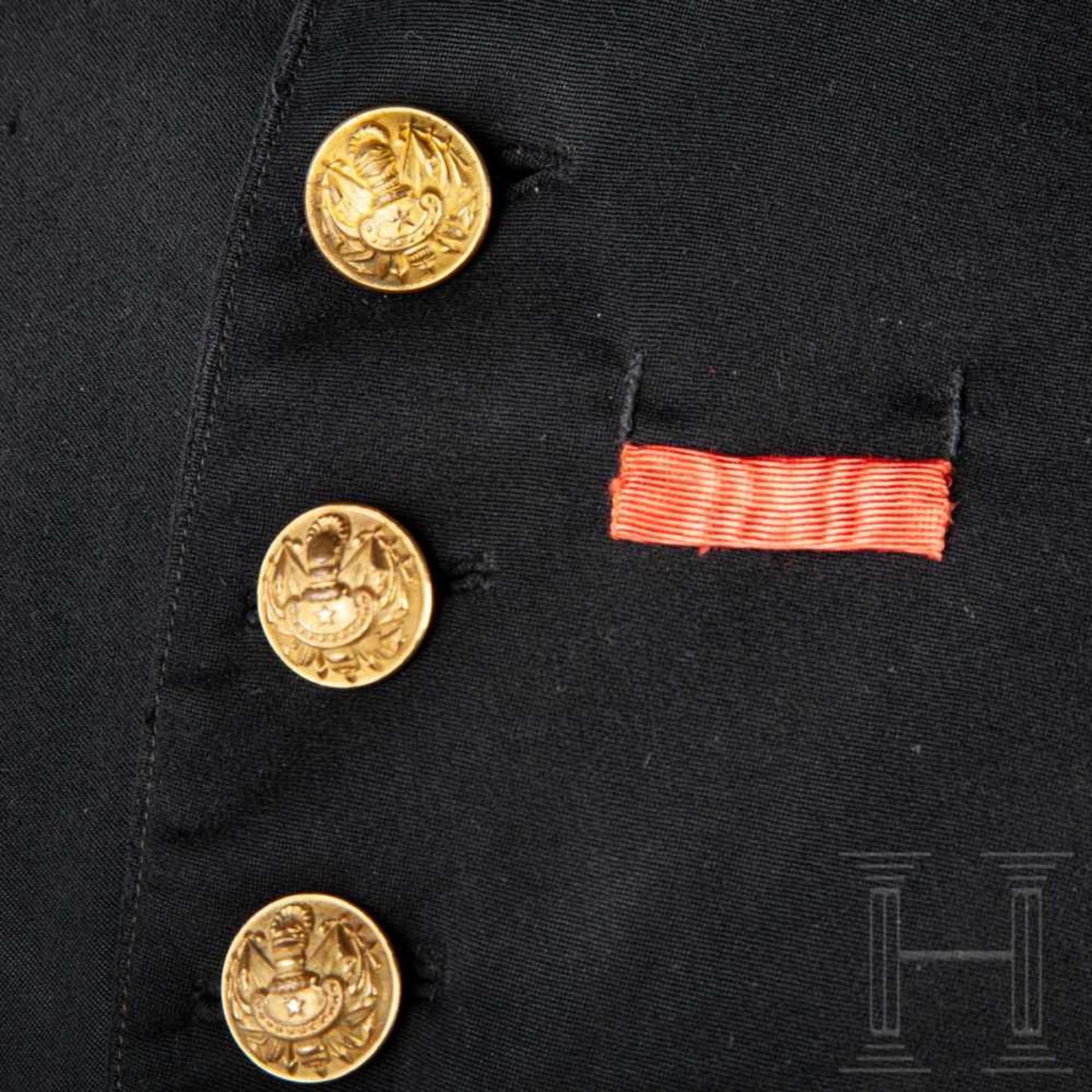 A tunic M 1893 for a two star generalFeines, schwarzes Tuch, zwei Brusttaschen, zwei silberne Sterne - Bild 6 aus 10