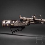 Emperor Ferdinand III of Austria – a deluxe wheellock rifle with silver and mother-of-pearl