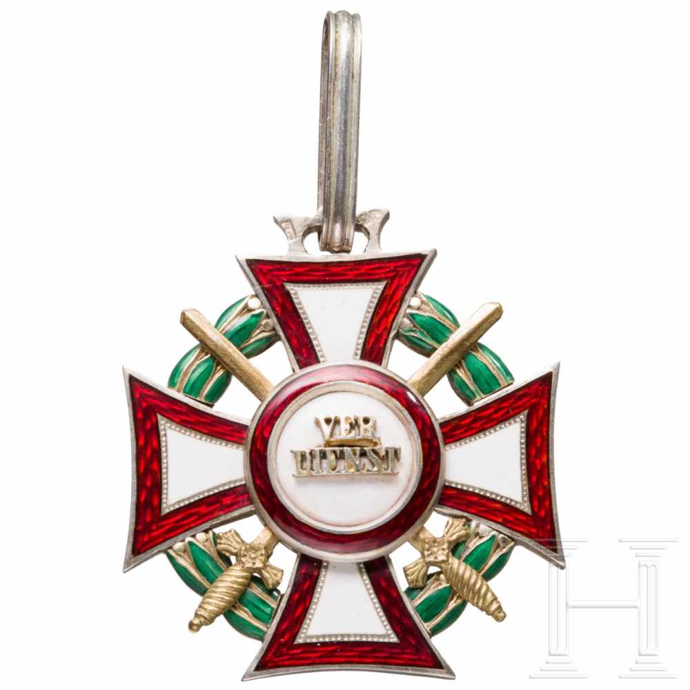 Military Merit Cross - neck cross of the 2nd class with the war decoration and swordsIn der Nach-