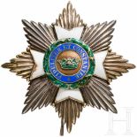Saxon Ernestine House Order - a breast star with engravingZweites Modell 1864 - 1935, Stern zum