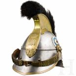 A helmet M 1842/48 for cuirassier troopersGlocke und Schirme aus Stahl, Messingeinfassungen und