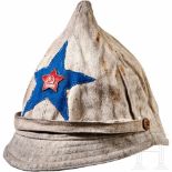 A White Budenovka CapWhite fabric summer "Budenovka" style cap used by troops in the civil war and