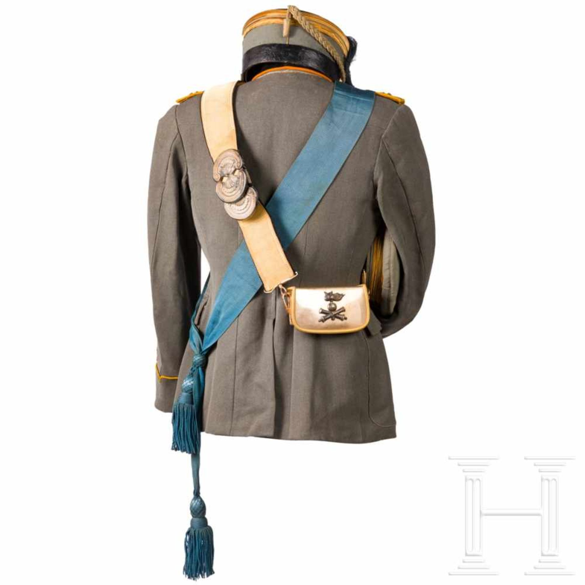 A uniform M 1934 for officers of the field artillerySchirmmütze für Offiziere aus feldgrauem Tuch - Bild 2 aus 14