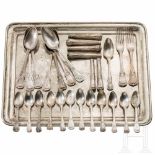 Prince Friedrich Leopold of Prussia (1865 - 1931) - 22 pieces of cutlery from his silverware and a