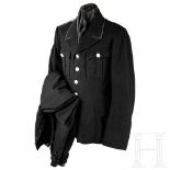 A tunic and matching trousers for the black uniform of the Allgemeine SSThe four-pocket service