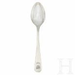 Adolf Hitler – a Lunch Spoon from his Personal Silver ServiceSo called “informal pattern” with