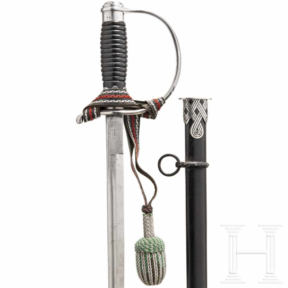 A police NCOs sword/dagger M 36 made by Krebs in SolingenKlinge (gereinigt) mit quartseitigem - Image 3 of 5