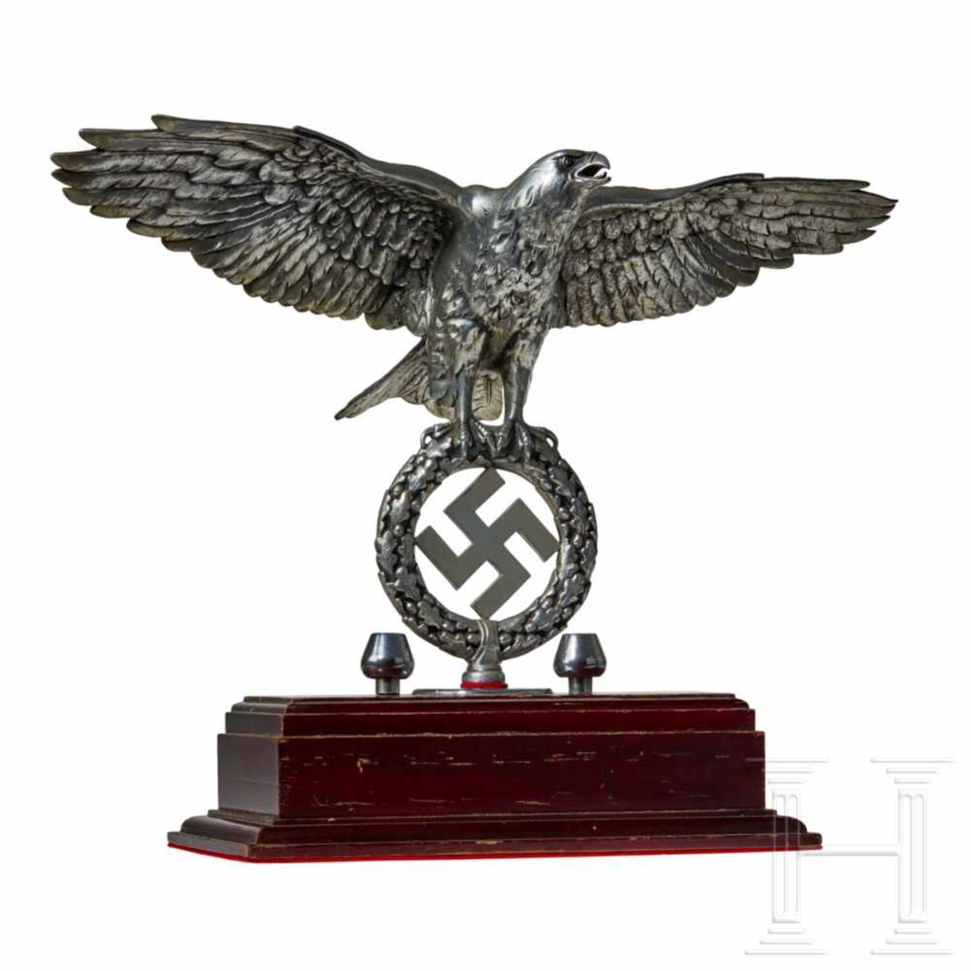 An Eagle for Jingling Johnny (Schellenbaum) of the ArmyPolished aluminum, the eagle with - Bild 2 aus 5