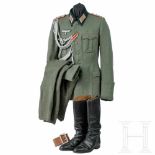 Uniformensemble für einen Hauptmann im Artillerie-Regiment 17 (München)Eigentumsstück aus feldgrauem