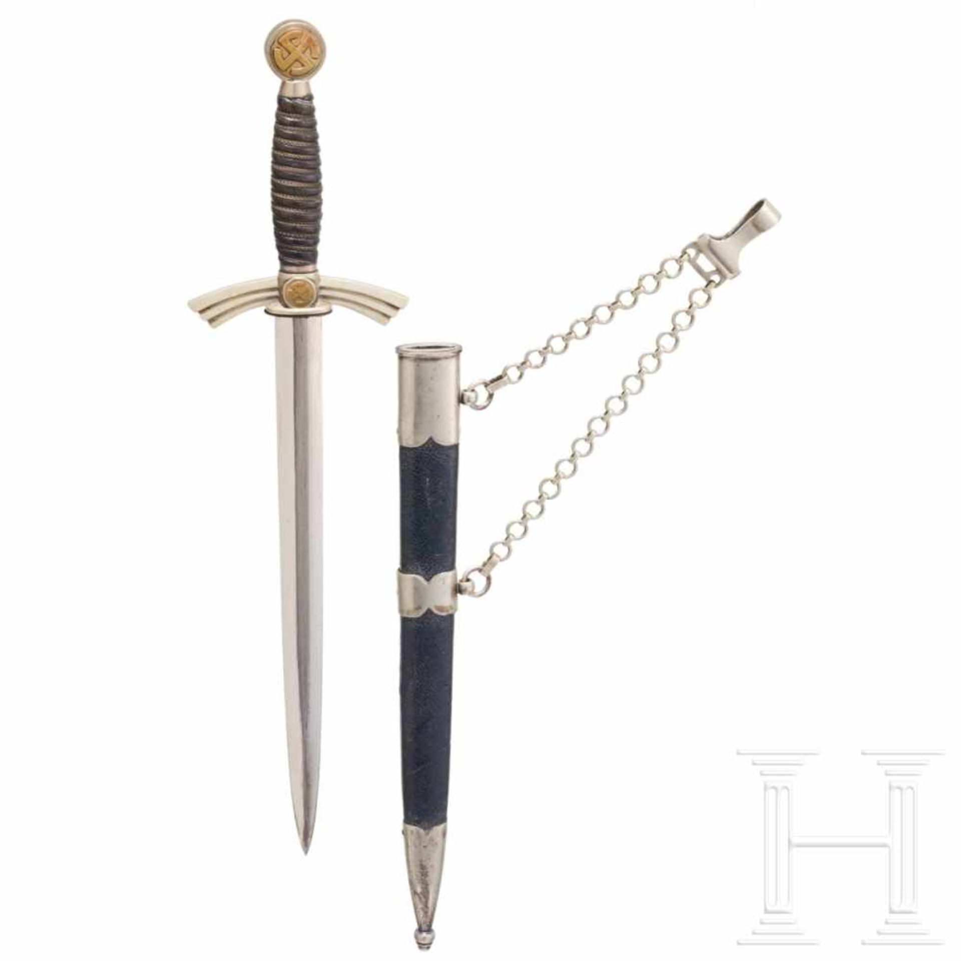 An air force officers dagger M 35, so-called "Borddolch", a heavy version made by Paul Weyersberg in