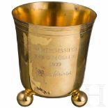 Ehrenbecher des Reichsjugendführers Baldur von Schirach für einen Reichssieger 1939Silber, vergoldet