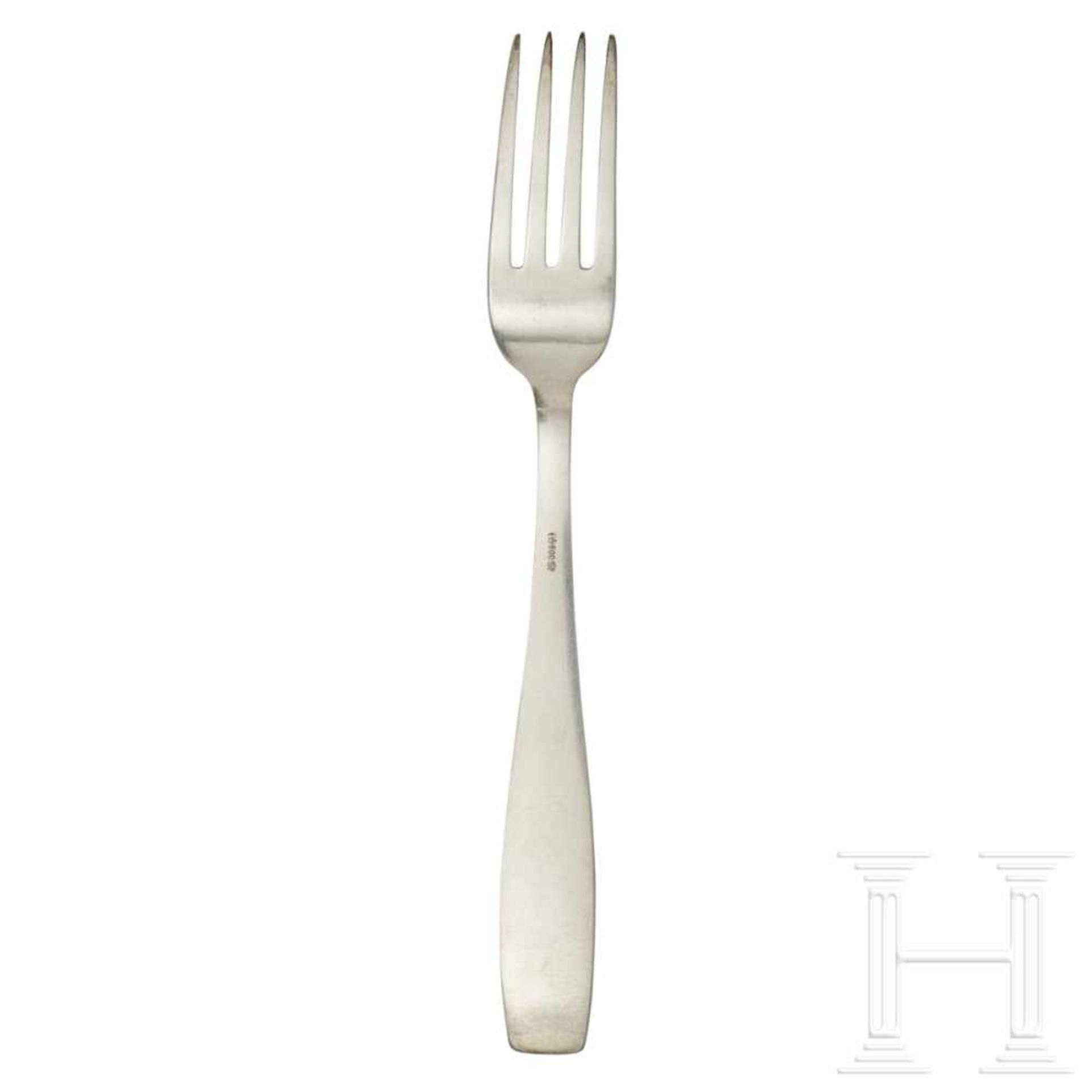 Adolf Hitler – a Lunch Fork from his Personal Silver ServiceSo called “formal pattern” with raised - Bild 2 aus 4