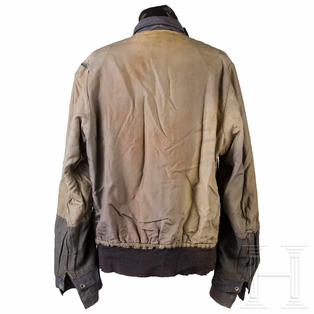 Leichte Fliegerjacke, sog. "Kanaljacke", für JagdfliegerBlaugraue Leinenausführung mit Seidenfutter, - Image 7 of 7