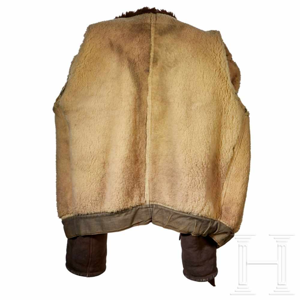 A Winter Flight JacketBrown, fur-lined winter flight jacket for aircraft crews constructed of - Image 6 of 6