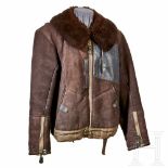 A Winter Flight JacketBrown, fur-lined winter flight jacket for aircraft crews constructed of