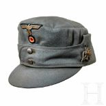 A Mountain Field Cap of the ArmyBergmutze-style field-grey doeskin wool body of officers' quality,