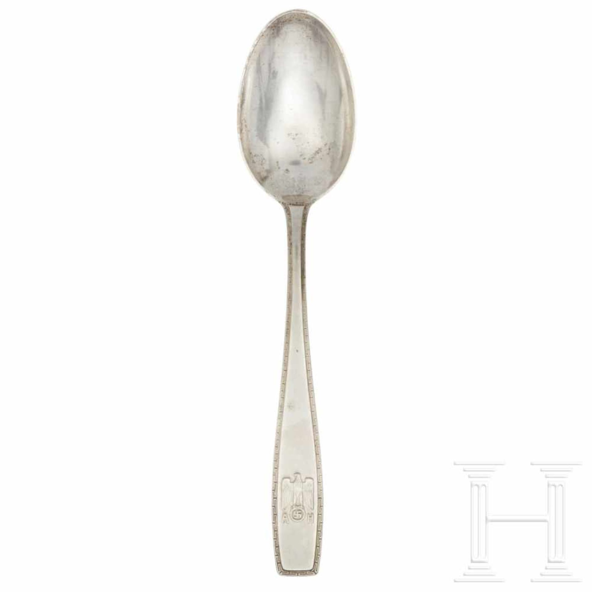 Adolf Hitler – a Dinner Spoon from his Personal Silver ServiceSo called “formal pattern” with raised
