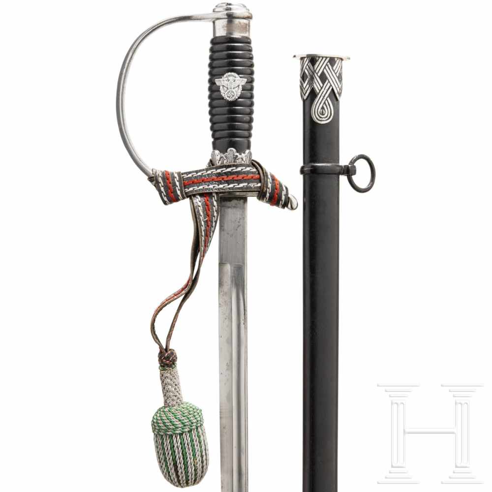 A police NCOs sword/dagger M 36 made by Krebs in SolingenKlinge (gereinigt) mit quartseitigem - Image 4 of 5