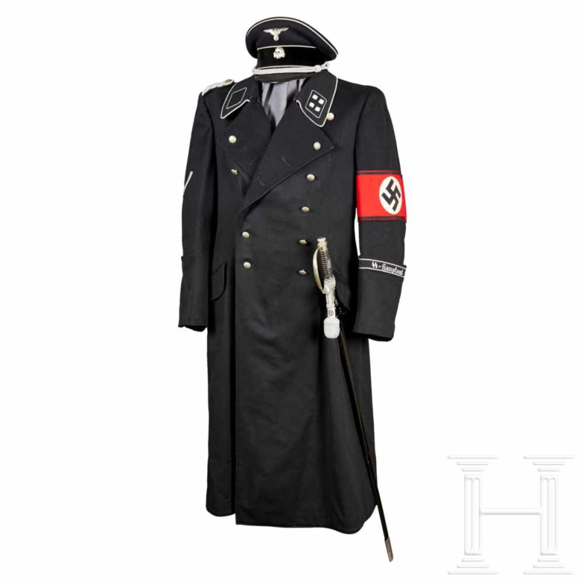 A Uniform Coat, Hat and Sword of SS-Sturmbannführer Georg Winter - Husband of Annie Winter, Adolf