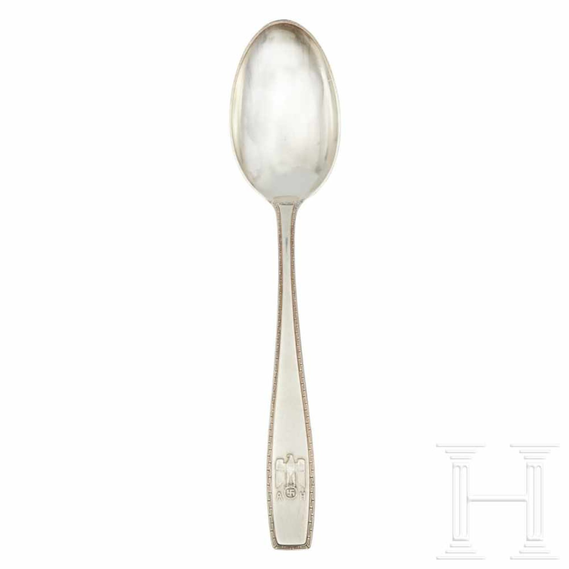Adolf Hitler – a Dinner Spoon from his Personal Silver ServiceSo called “formal pattern” with raised