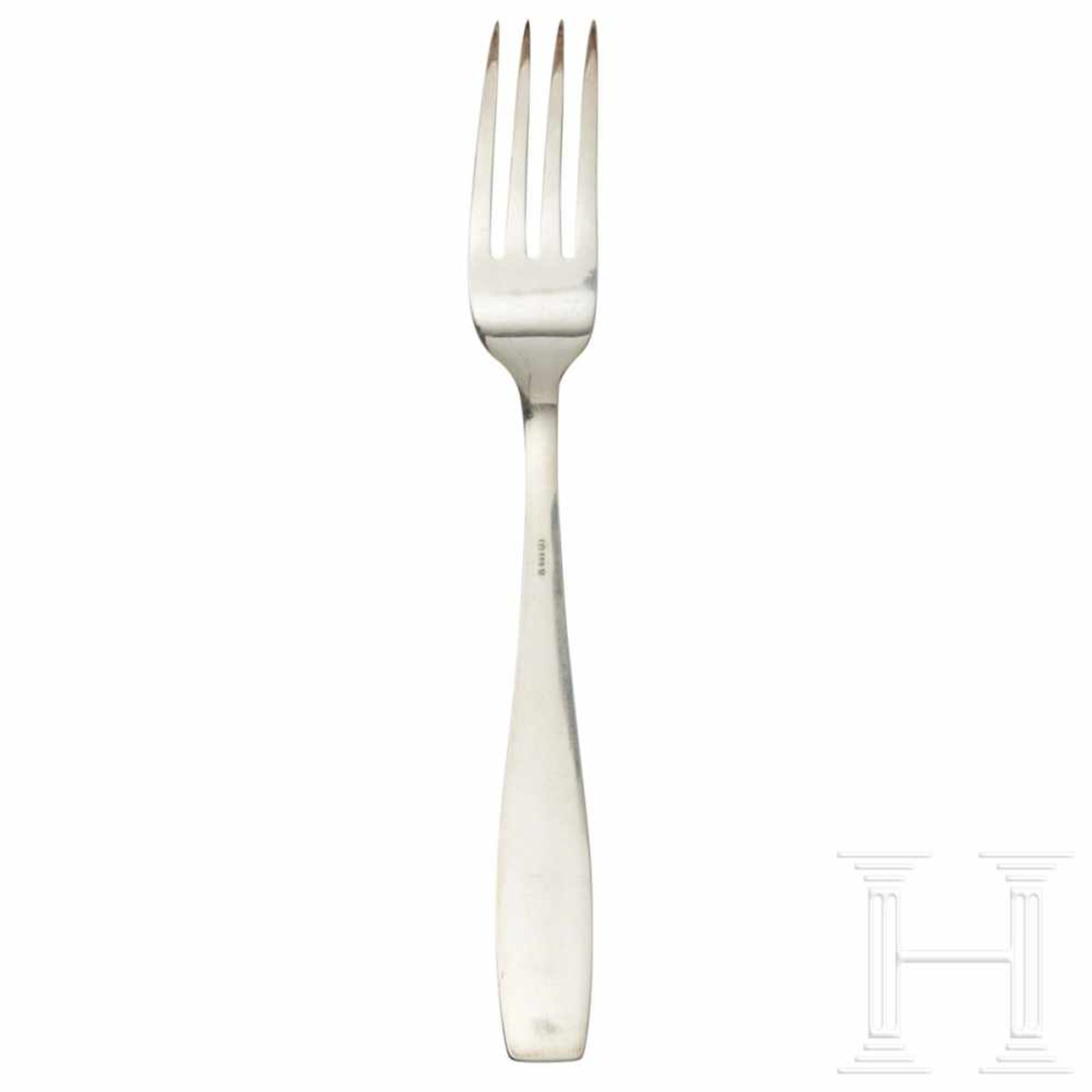 Adolf Hitler – a Lunch Fork from his Personal Silver ServiceSo called “formal pattern” with raised - Bild 2 aus 2