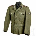 A Field Tunic M43 for an Unterscharführer in the SSField-grey wool with five button front,