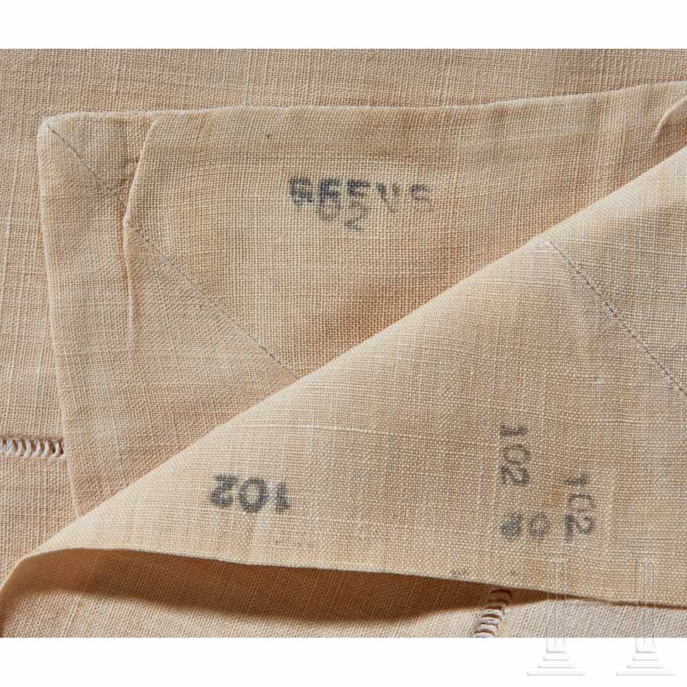 Adolf Hitler – a Table Cover from Informal Personal Table ServiceCream color cloth linen table cover - Image 4 of 4