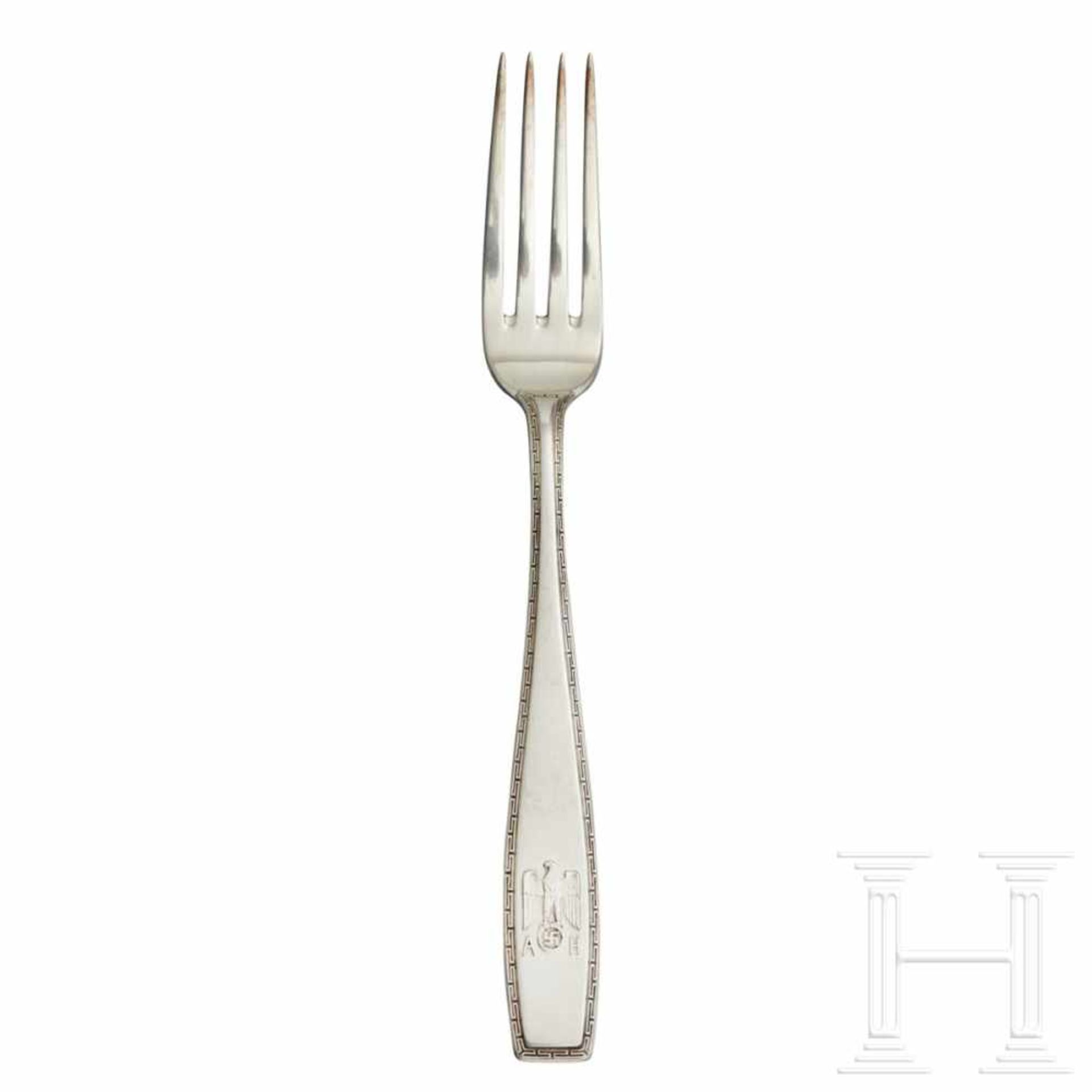 Adolf Hitler – a Dessert Fork from his Personal Silver ServiceSo called “formal pattern” with raised