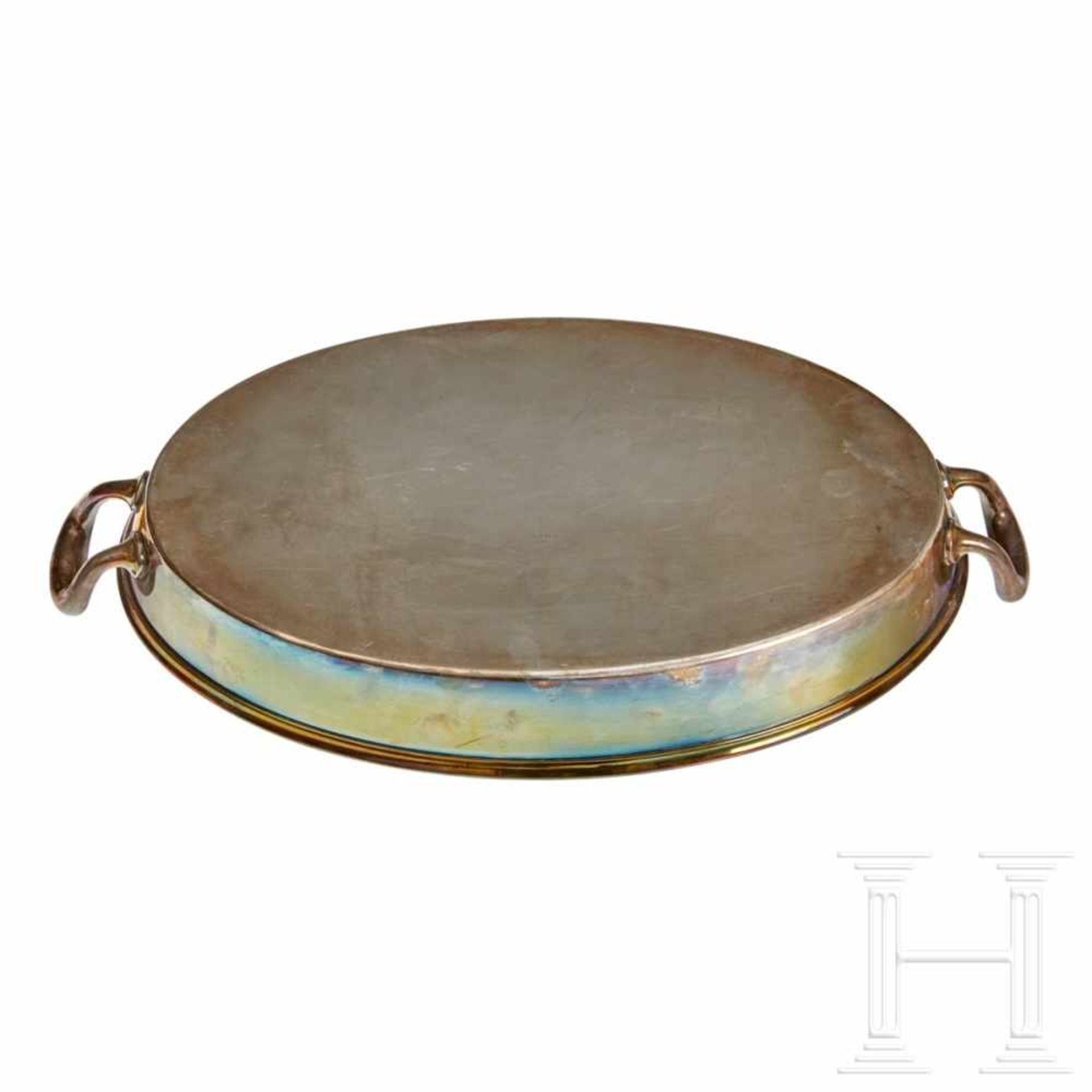Adolf Hitler – a Roaster from his Personal Silver ServiceOval, elongated with handles at each - Bild 2 aus 5