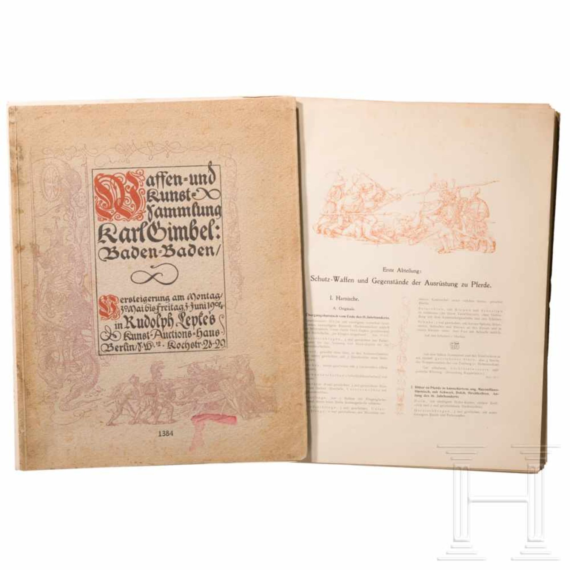 Auktionskatalog der Waffensammlung Karl Gimbel, Berlin, 1904 - Bild 4 aus 6