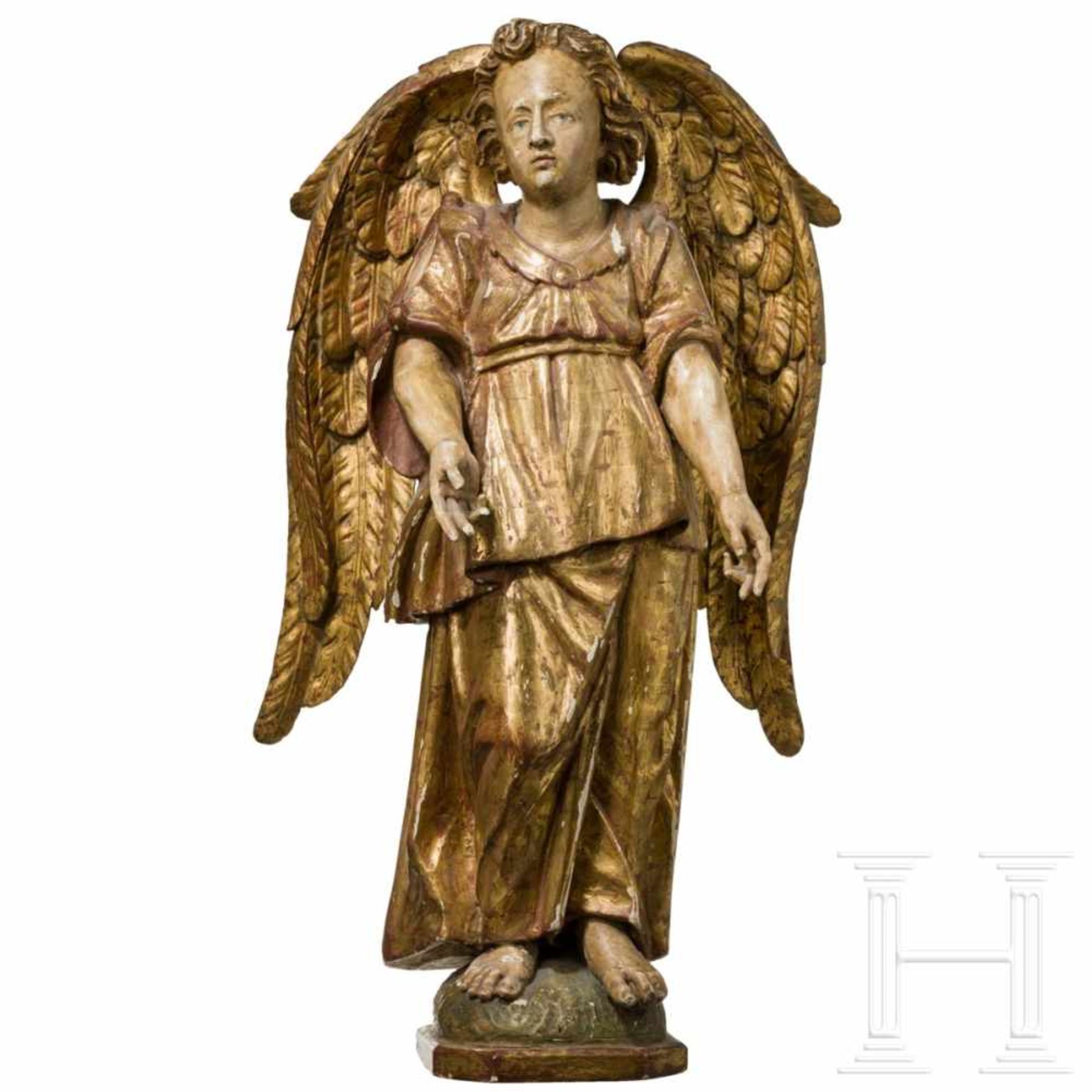 Großer Engel im Stil des 17. Jhdts., deutsch, um 1900