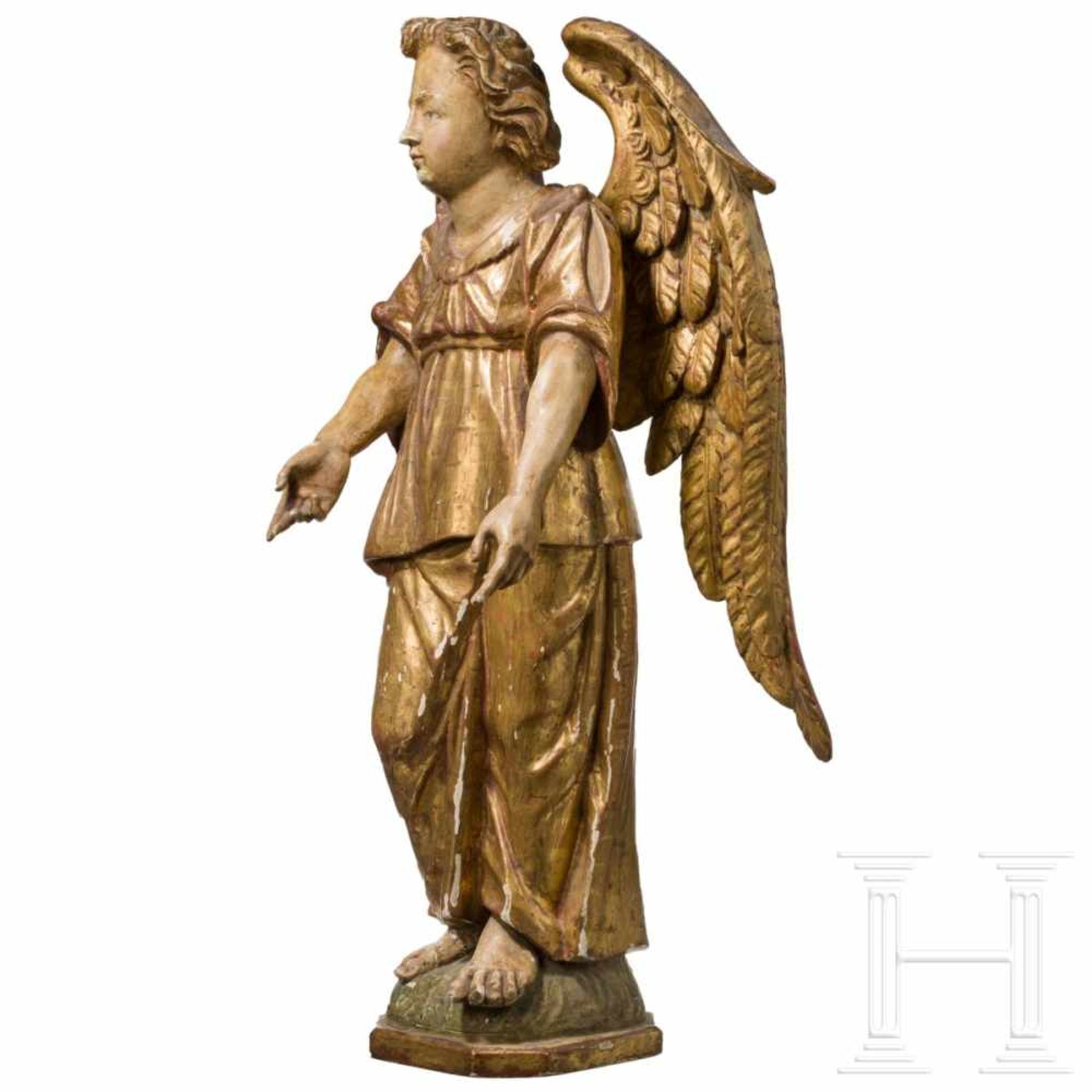 Großer Engel im Stil des 17. Jhdts., deutsch, um 1900 - Bild 2 aus 5