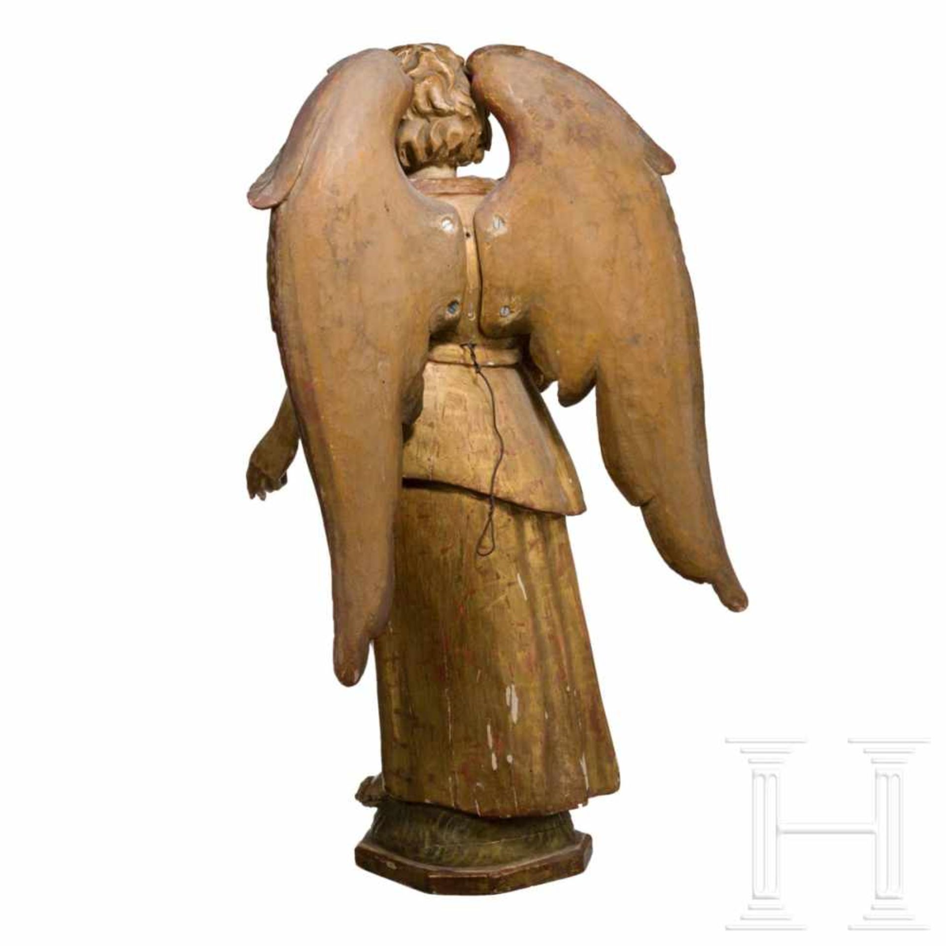 Großer Engel im Stil des 17. Jhdts., deutsch, um 1900 - Bild 5 aus 5