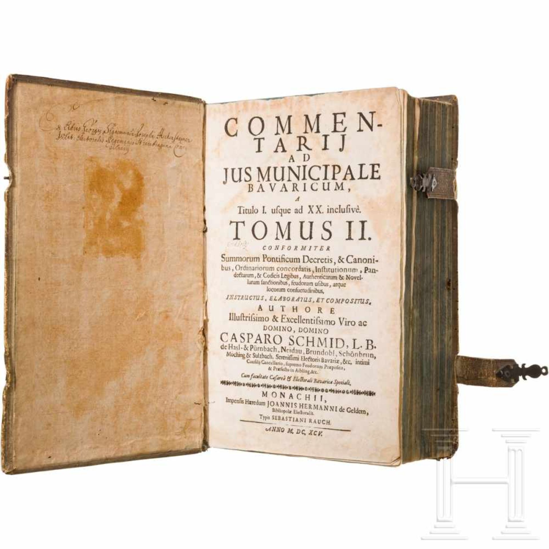 Johannis Hermann, "Commentarii ad Jus Municipale Bavaricum", München, 1645