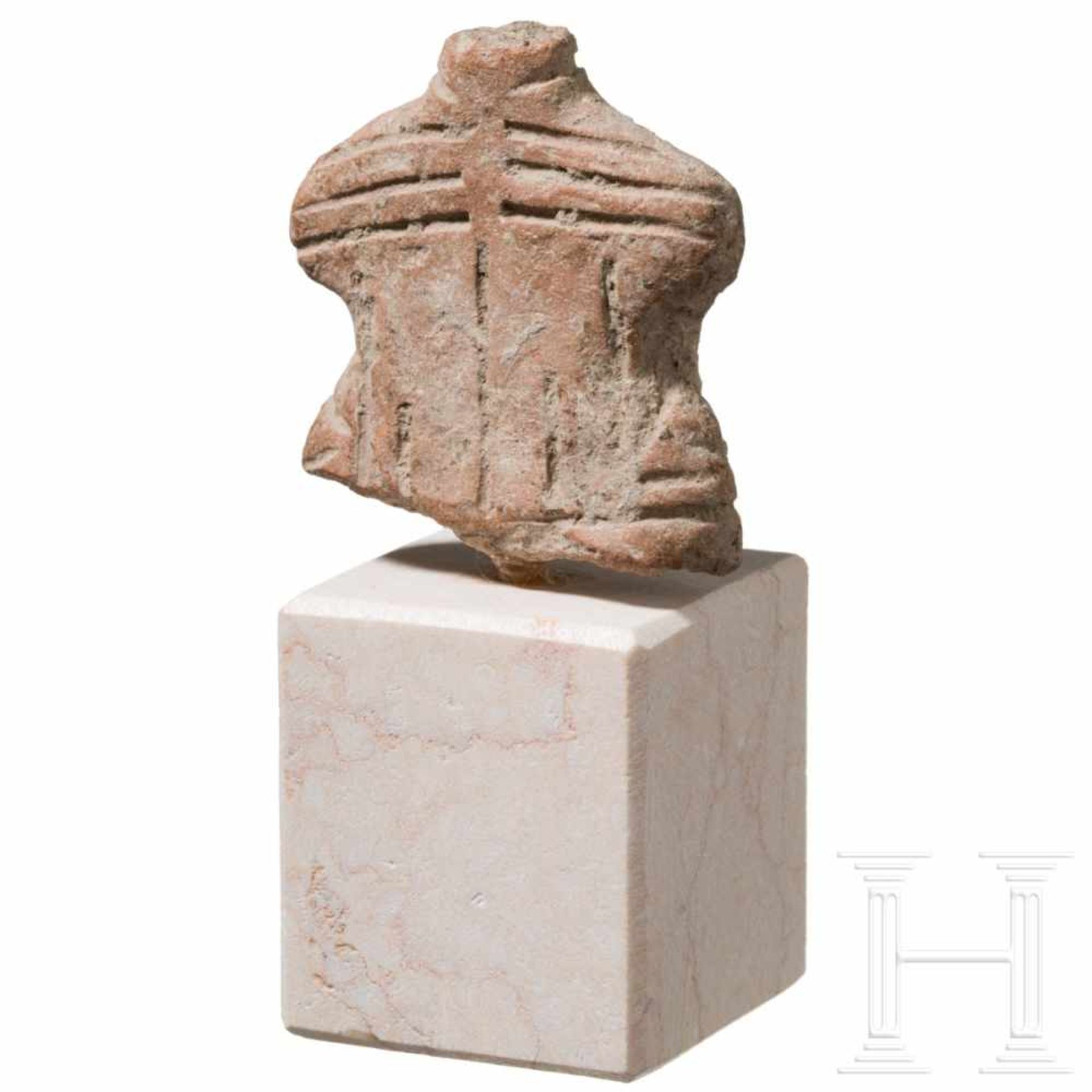 Terrakotta-Idol, Südosteuropa, Vinca-Kultur, 4. Jtsd. v. Chr. - Bild 3 aus 3