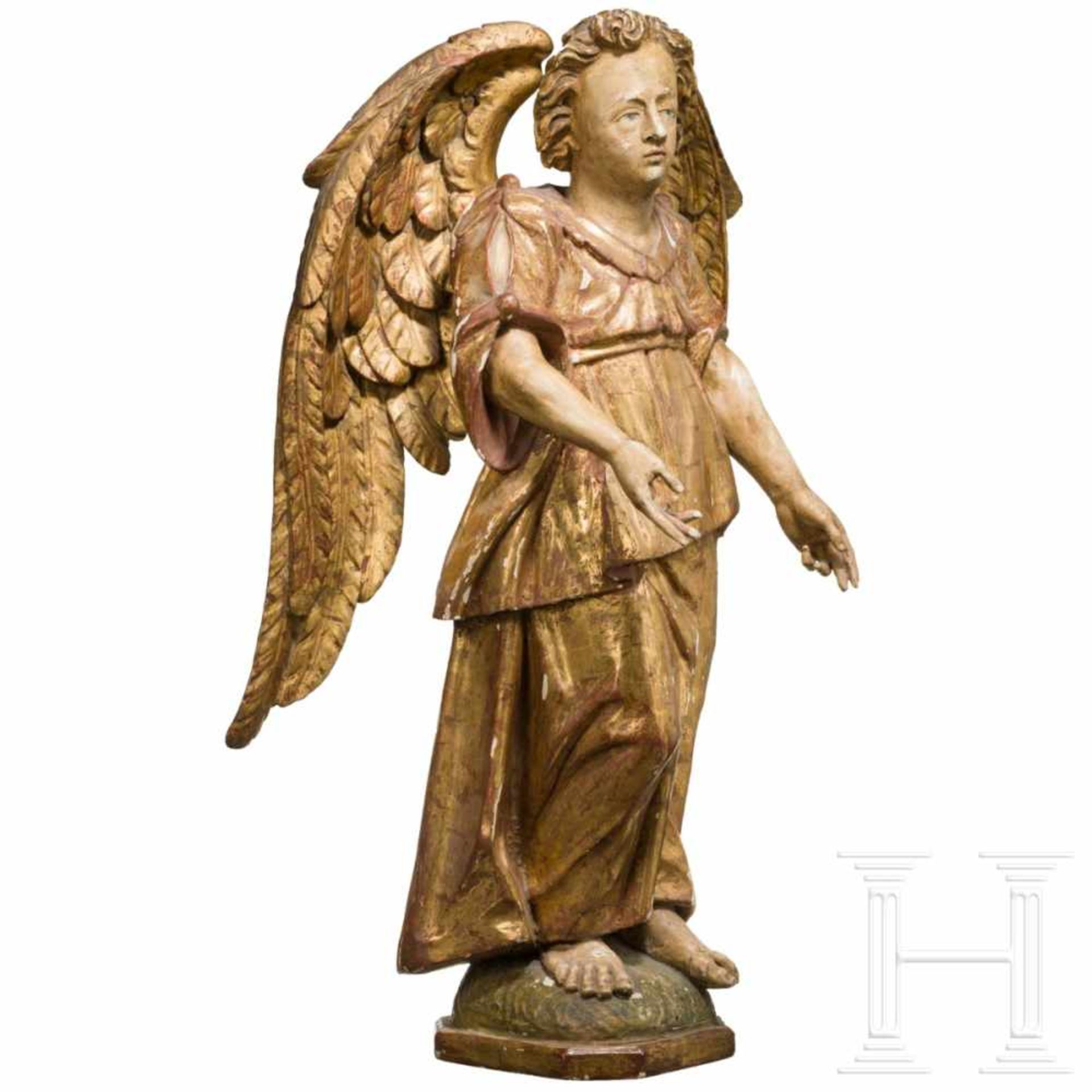 Großer Engel im Stil des 17. Jhdts., deutsch, um 1900 - Bild 3 aus 5