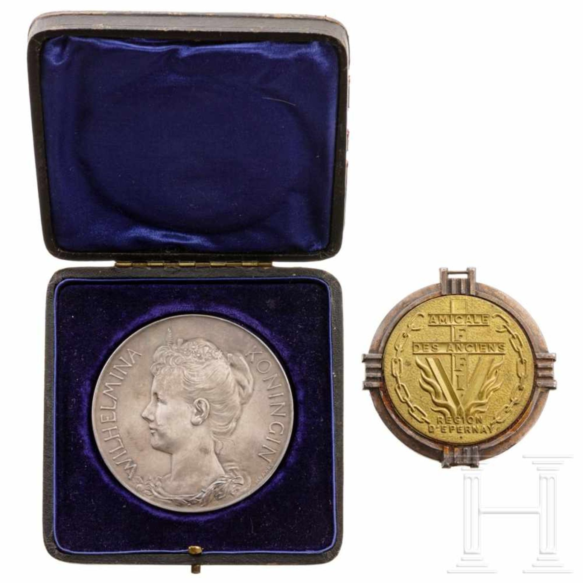 Silbermedaille auf Wilhelmina, Königin der Niederlande (1890 - 1948), Niederlande