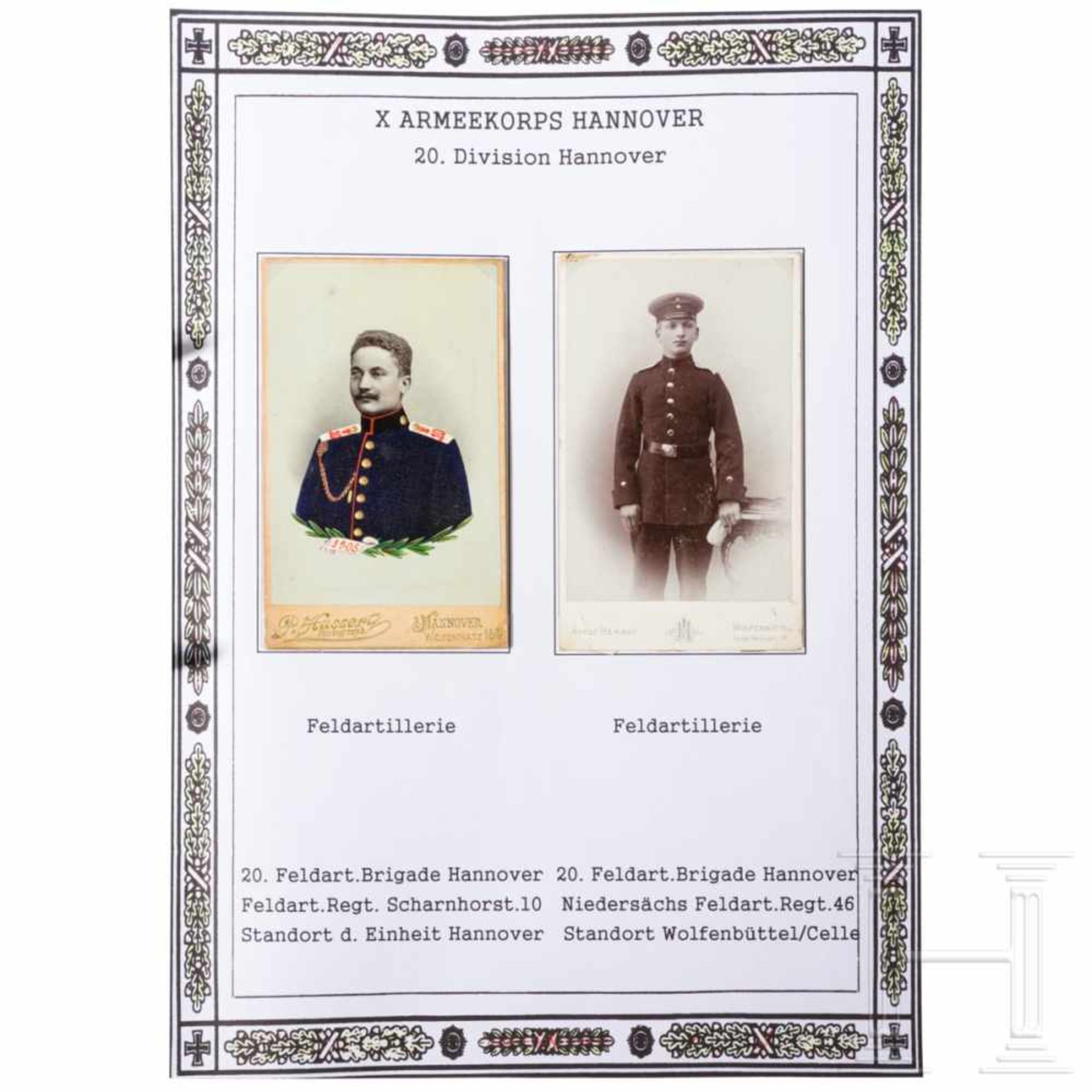 Große Gruppe Kabinettfotos (CDV), Lithographien bzw. Ansichtskarten - Deutsches Kaiserreich - Bild 3 aus 5