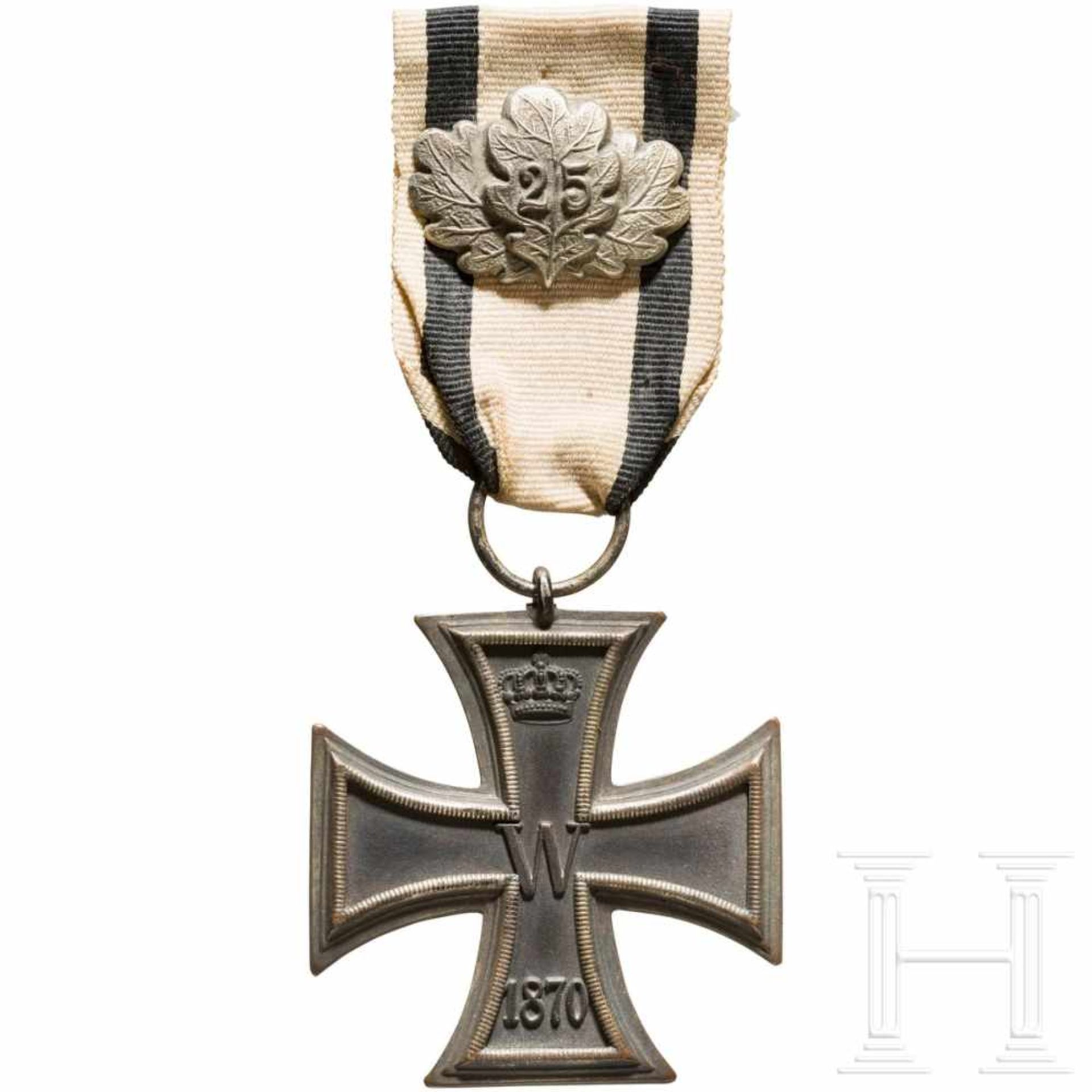 Eisernes Kreuz 2. Klasse 1870 mit Eichenlaub "25", am Nichtkämpferband - Bild 2 aus 3