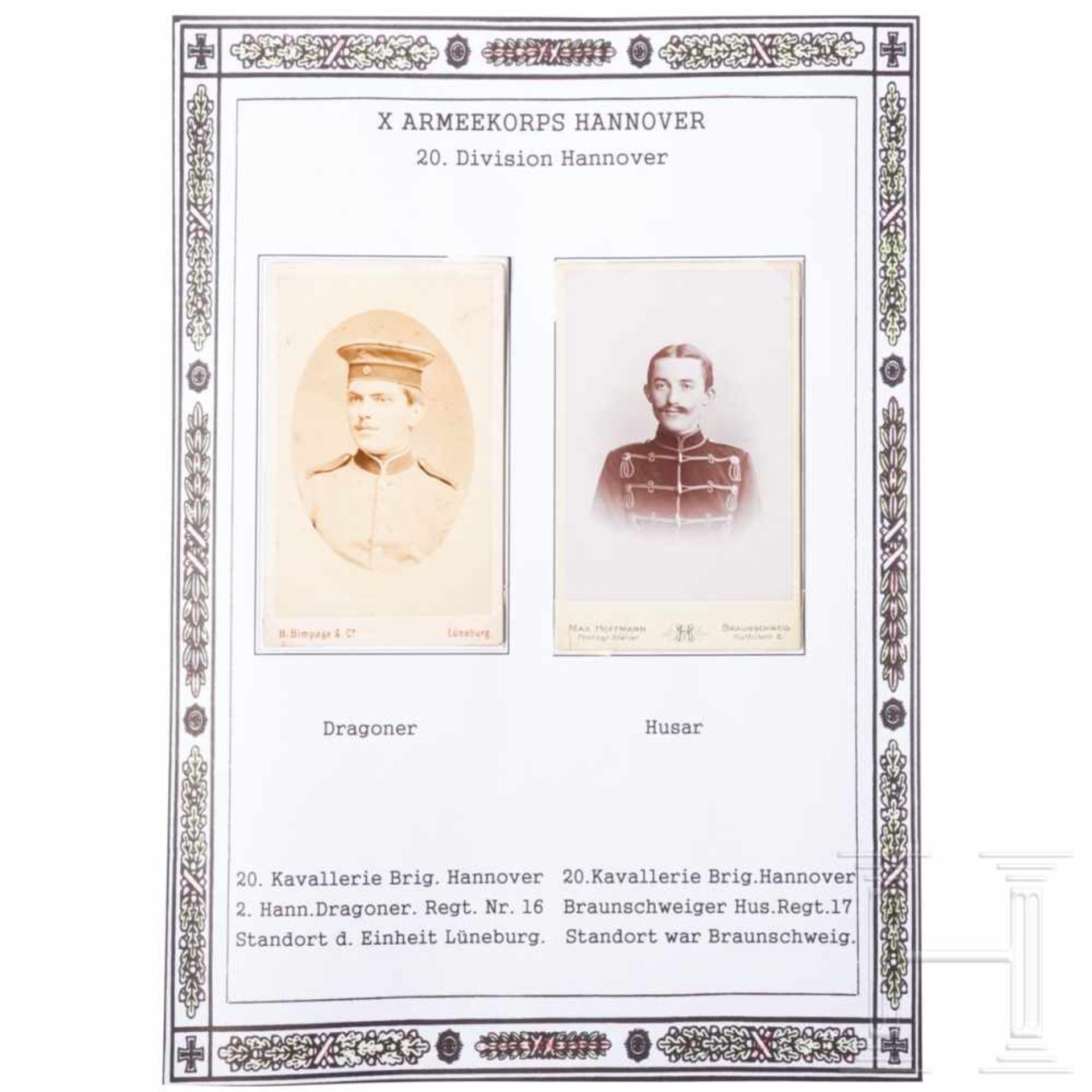 Große Gruppe Kabinettfotos (CDV), Lithographien bzw. Ansichtskarten - Deutsches Kaiserreich - Bild 4 aus 5